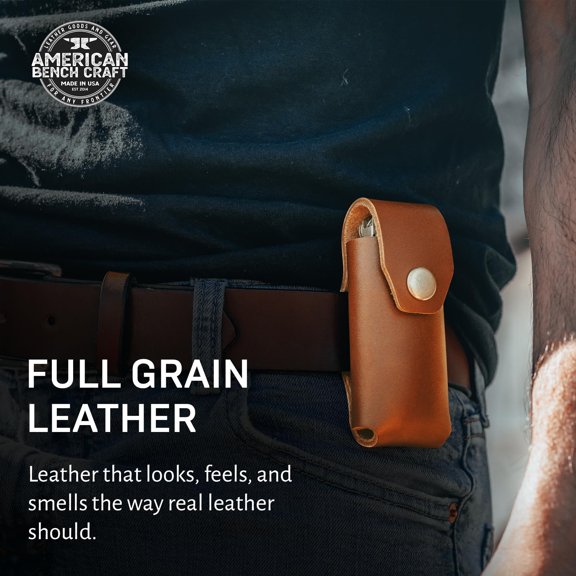 Amazon | American Bench Craft リベットレザーマルチツールケース