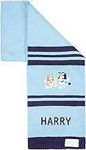 Bluey Children's Personalised Scarf Winter Woolly Scarf Soft and Warm Embroidered Name Gift for Kids