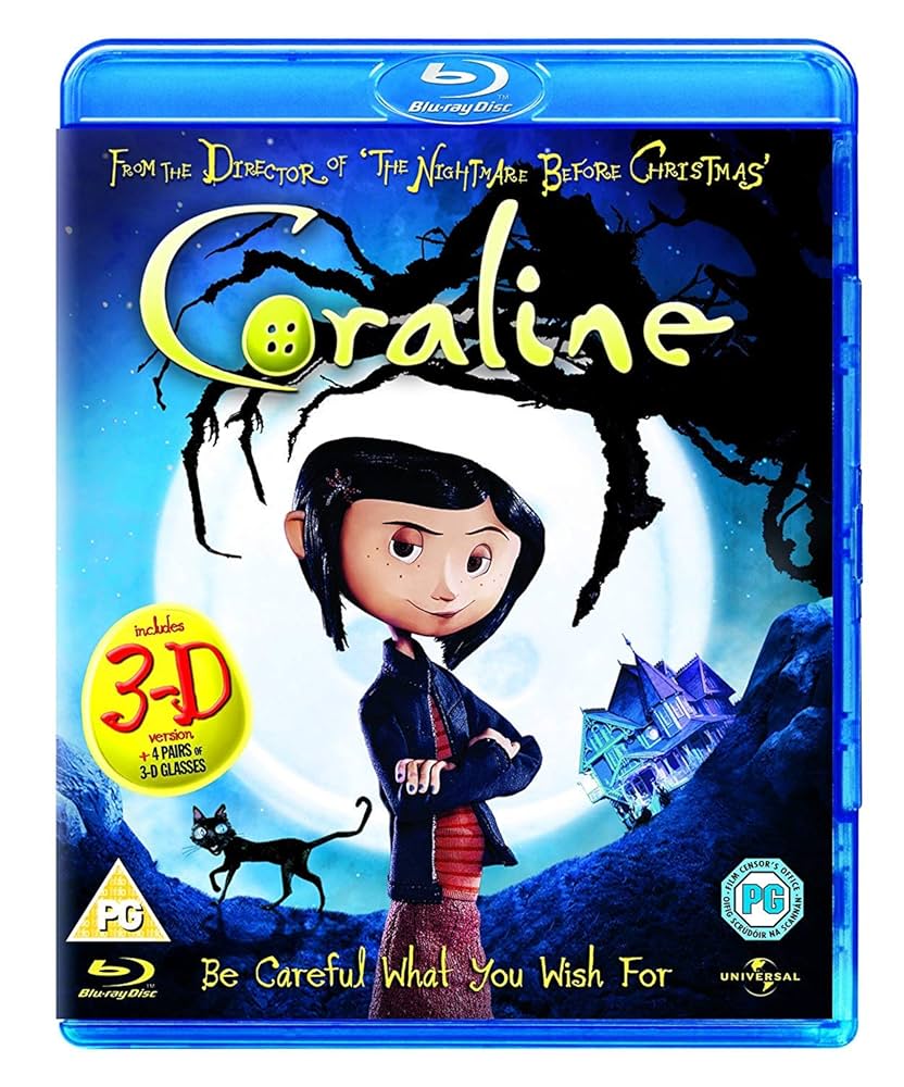 海外版 Coraline コララインとボタンの魔女 DVD 2D-3D Ver. Amazon.co.jp: Coraline (2D + 3D Version) [Blu-ray] [Import