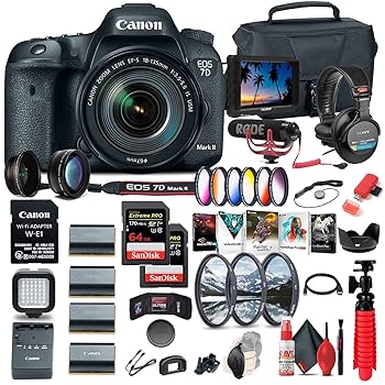 Amazon.com : Canon EOS 7D Mark II DSLR Camera with 18-135mm