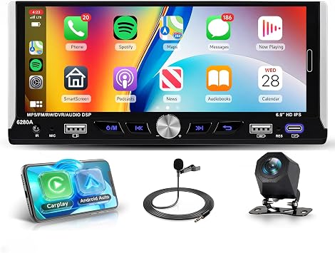Rimoody Android15 Car Stereo Single Din Wireless Carplay Android Auto
