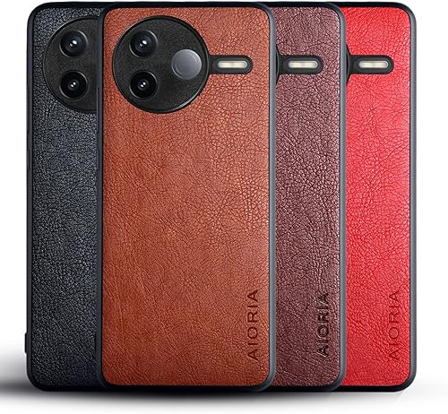 Vista 27 de Para Xiaomi Redmi Note 12 Pro Plus Case, 6.67 "Pantalla Premium PU Cuero Cover Retro Business Design Funda protectora completa para Xiaomi Redmi