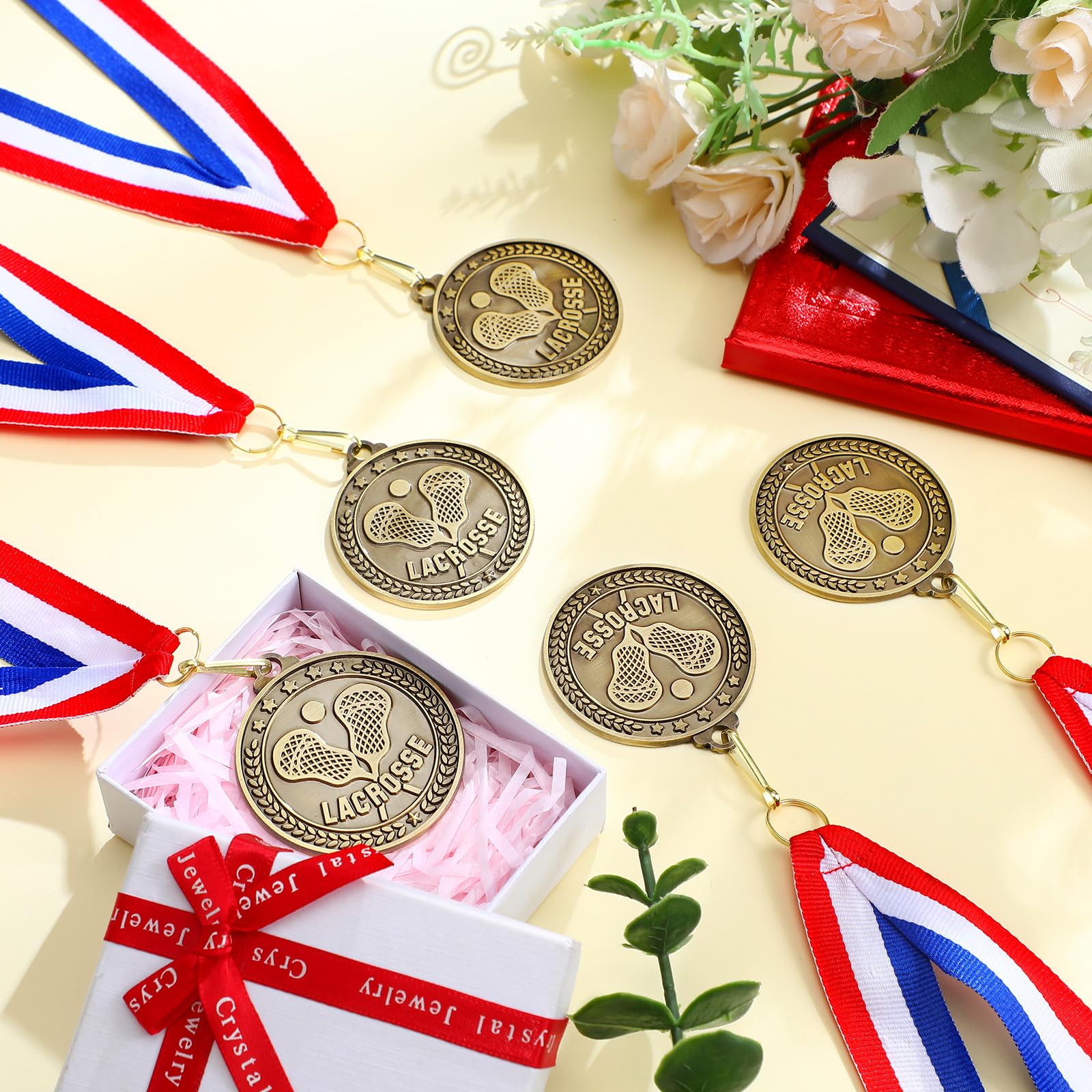 Remuuly 30 medallas de oro a granel de 2 pulgadas para baloncesto, fútbol, béisbol, voleibol, fútbol, lacrosse, kickball, animadora, bolos, medallas para premios para participación deportiva, regalo