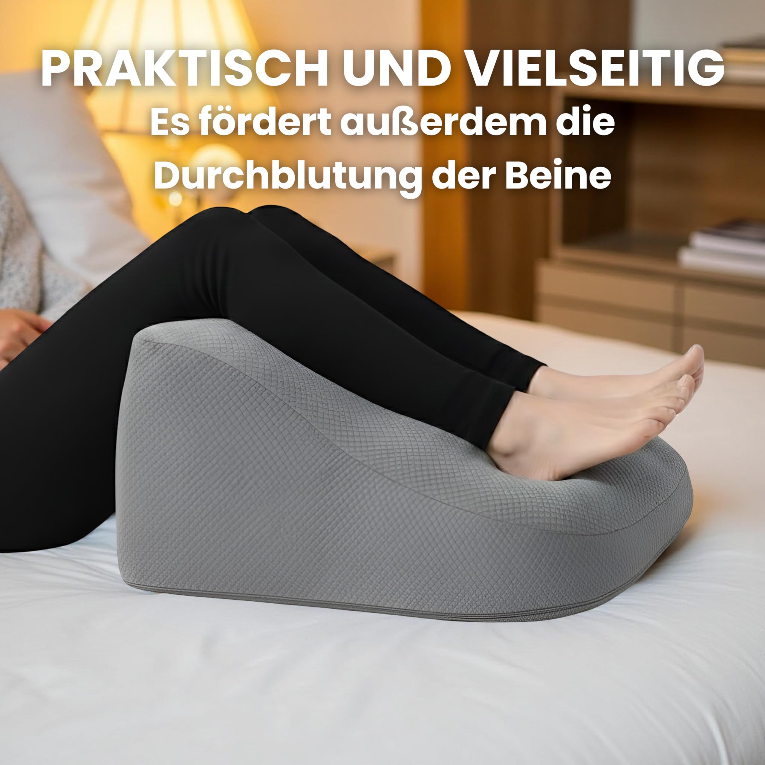 Lesekissen für Bett und Sofa – Rückenkissen Memory-Schaum – Ergonomisches Dreiecksdesign – Natürliche Position – keilkissen Bett - Rücken und Lendenwirbelstütze