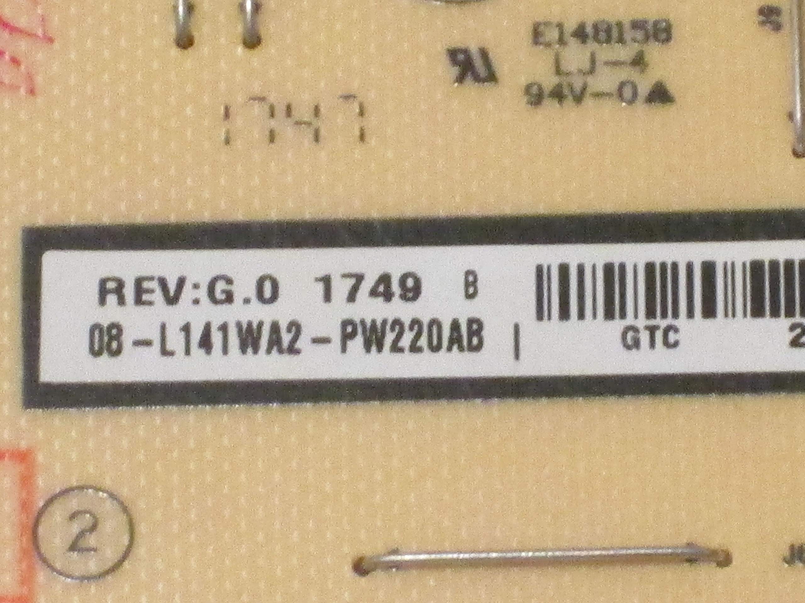Generic 08-L141WA2-PW220AB Power Supply Board Compatible with TCL 55S401/55S405/55S403/49S405 TVs