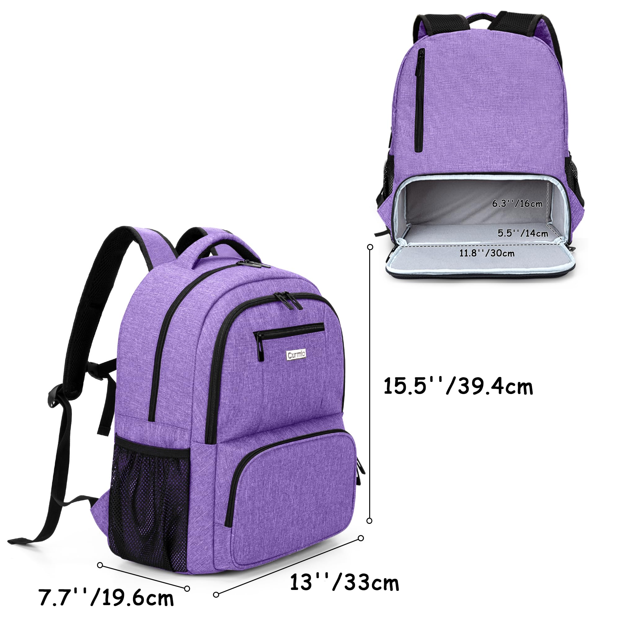 CURMIO Backpack Multiple Pockets Zip Closure - Versatile Travel Bag LIKE NEW Amazon.com: CURMIO Portable Oxygen Concentrators Backpack  main image 3