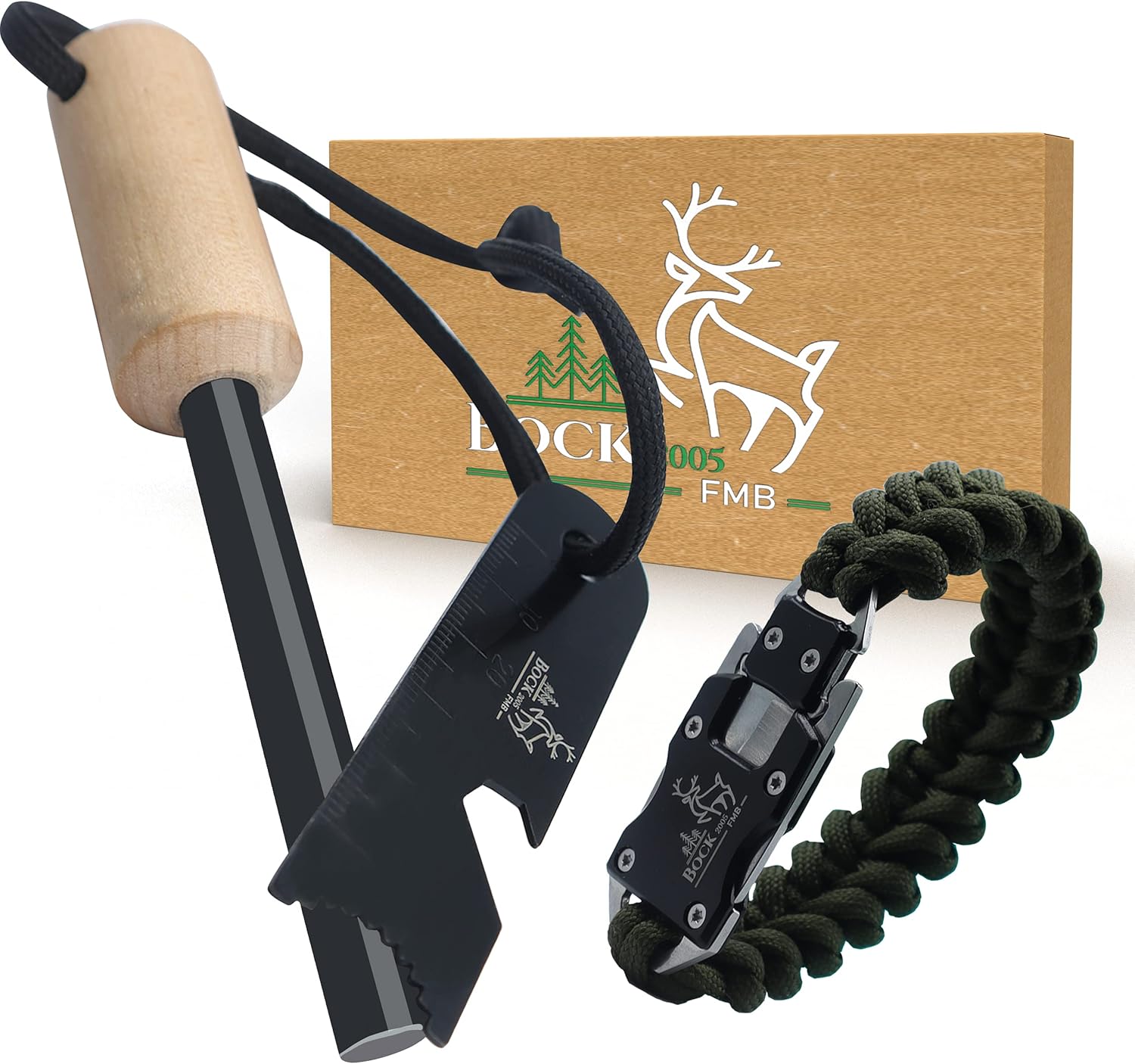 Magnesiumstarter Army Feuerstarter Feuerstab Anzünder Outdoor Magnesium-Stab