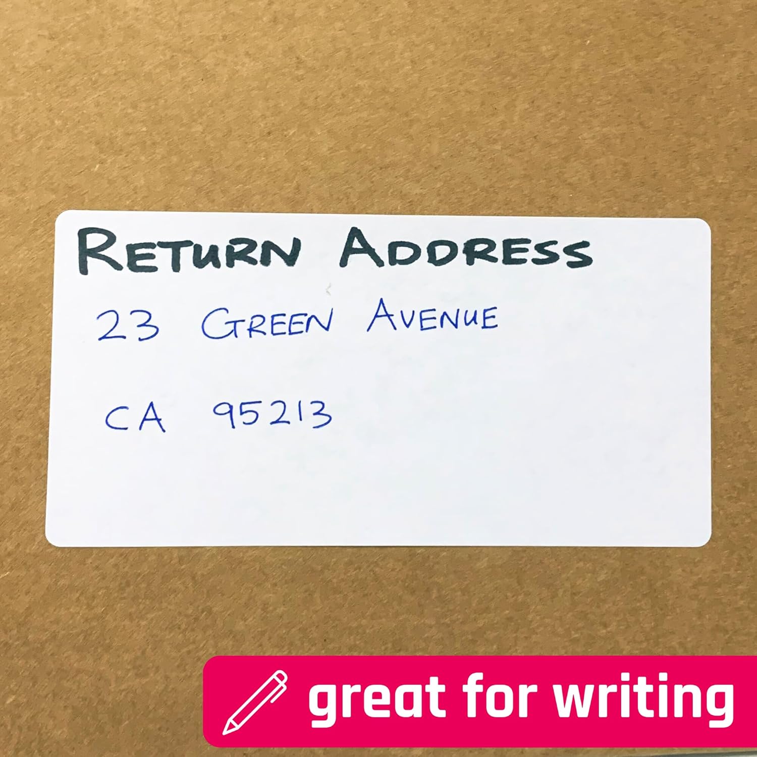 1500 Pack, 1.5" x 0.75" - Blank White Labels Stickers to Write On, Stick On Adhesive Sticky Labels - Image 4