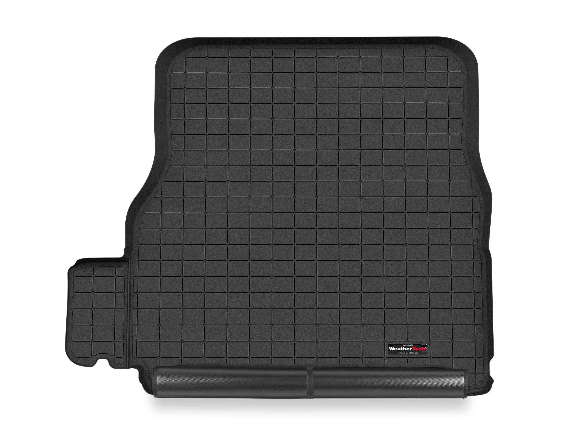 Weathertech Passgenaue Kofferraummatte Hinter der 2.Reihe mit Stoßstangenschutz kompatibel mit Tesla Model X Palladium 6/7 Sitze 2022-23 | Schwarz