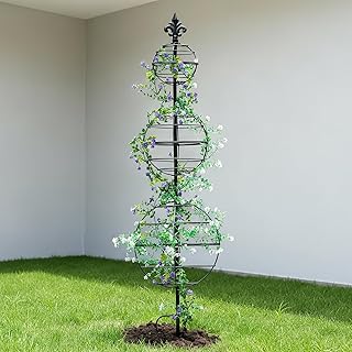 12 Unique Trellis Ideas to Add Character to Your Garden Space 19 Obelisk Trellis - Elegant 49.5 x 12 Inch Metal Climbing Plant Support fo...
