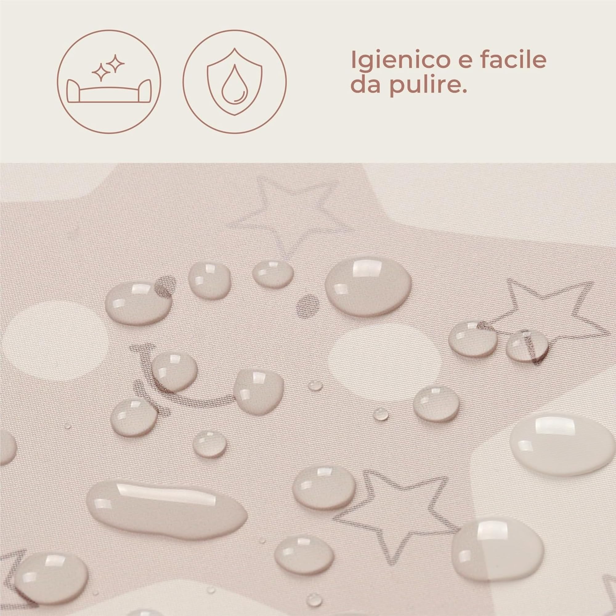 Ceba Baby® Fasciatoio Materassino - Fasciatoio neonato morbido - Cuscino Fasciatoio Lavabile per bambine e bambini - certificato Öko-Tex - impermeabile - 70x50 cm - Happy Safari