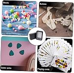 6-Pack Tinplate Card Decks Box Metal Playing Card Box with Lid for Playing Storage Game Holder Cards Storage for Travel Home Small Items 4.37 X 2.87 X 0.98 in