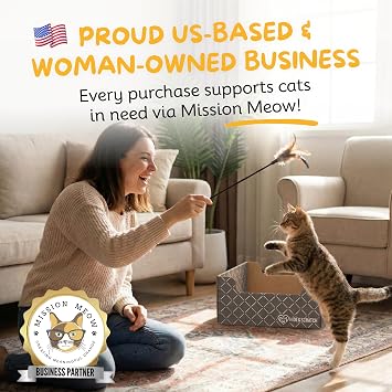 Hide & Scratch Cardboard Cat Scratcher Box & Bed - Dark Grey Diamond | Double-Sided Corrugated Pad for Indoor Cats | Refillable Scratching Board Toy for Play & Furniture Protection