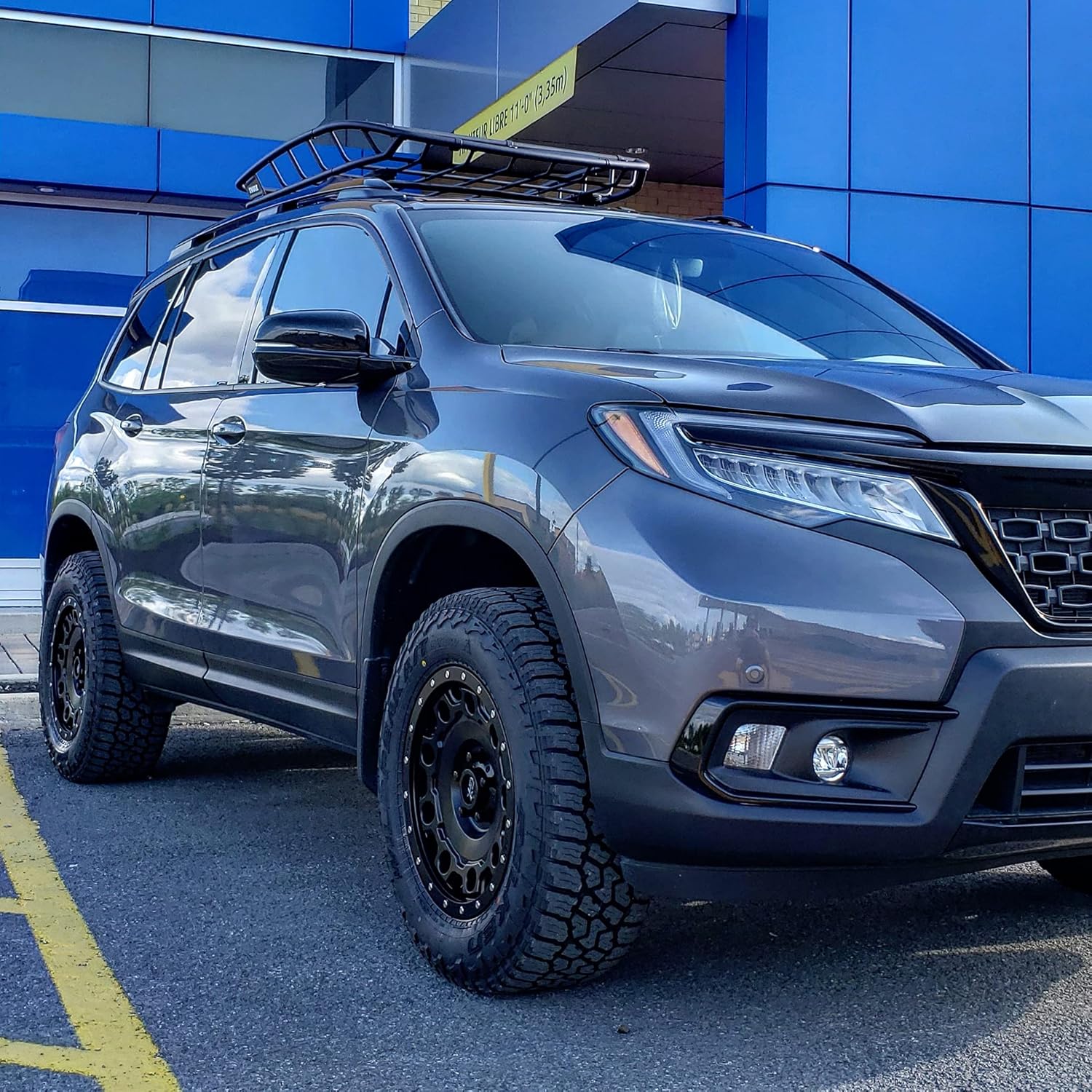 Truxxx 2.0" Front and 1.75" Rear Lift Kit for Honda Pilot (2016-2022) and Passport (2019-2025); Precision Engineered Strut Spacer Leveling Kit for Increased Ground Clearance and Off-Road Tire Fitment.