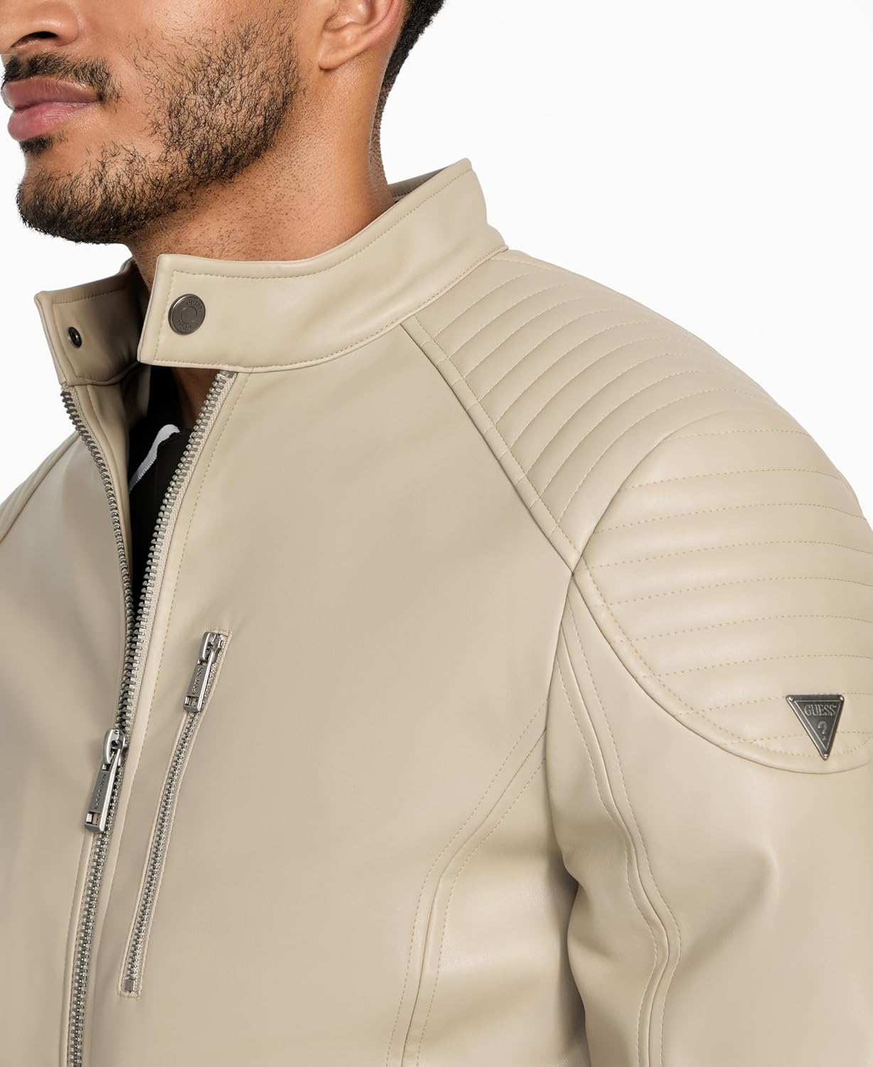 GUESS Men's Stephane Motorcycle Biker - Image 2