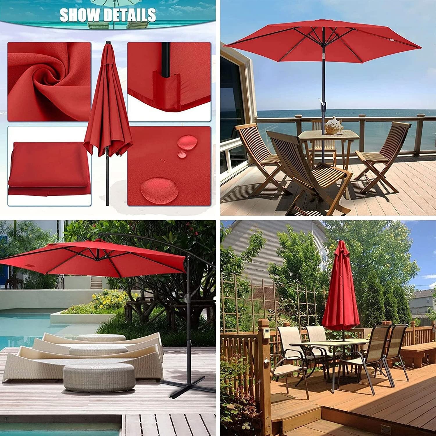 8 rib vs 6 rib on patio umbrella Amazon.com : Outdoor Umbrella Replacement Top Set 8 Rib or 6 Rib Umbrella  Stand, Parasol Diameter 9ft (2.7m)/10ft (3.0m), Canopy Replacement Cover  (Color : Red, Size : 2.7m (6-Ribs)) : Patio, Lawn & Garden