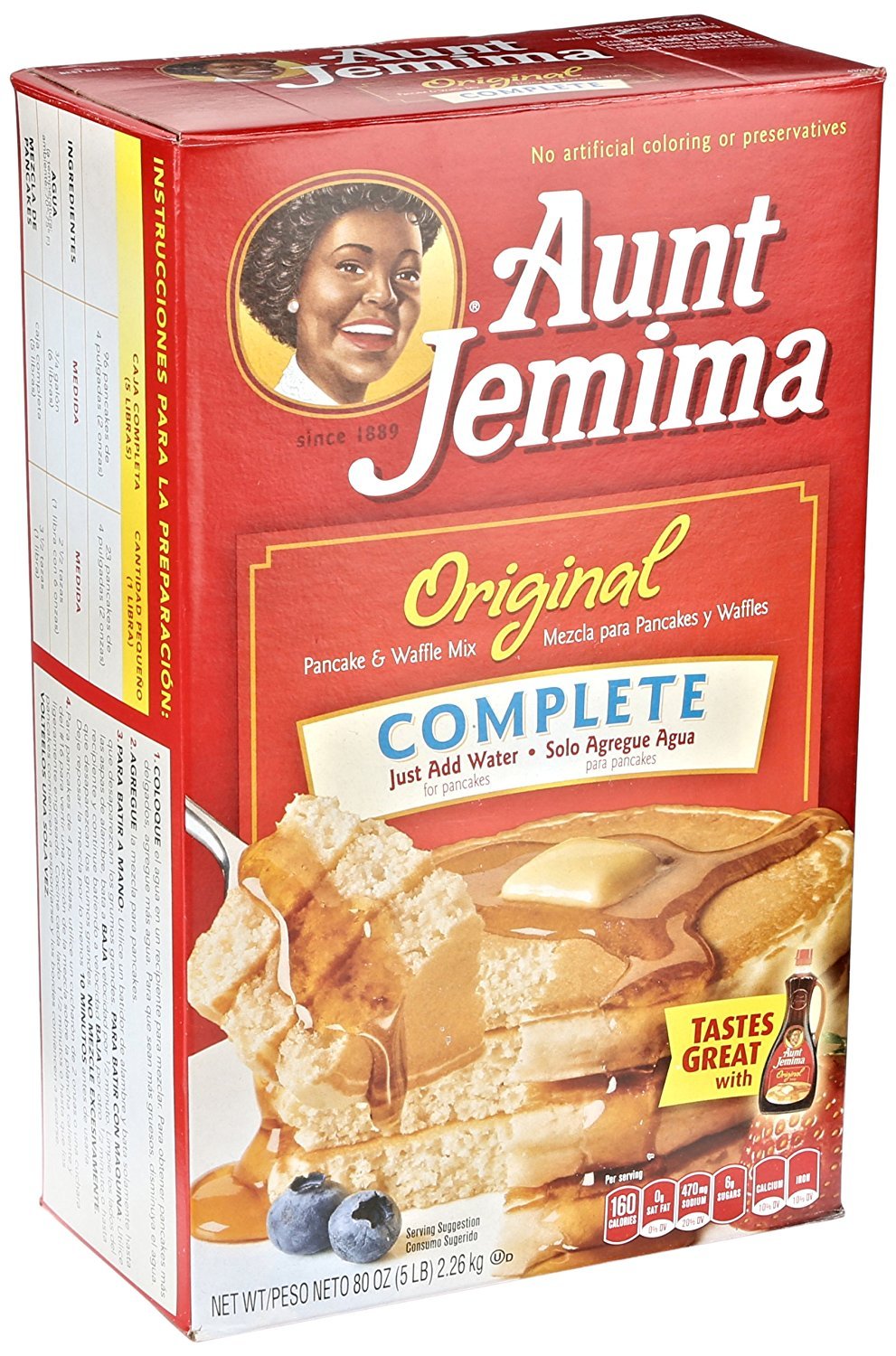 Aunt Jemima Original Complete Pancake & Waffle Mix (907g)