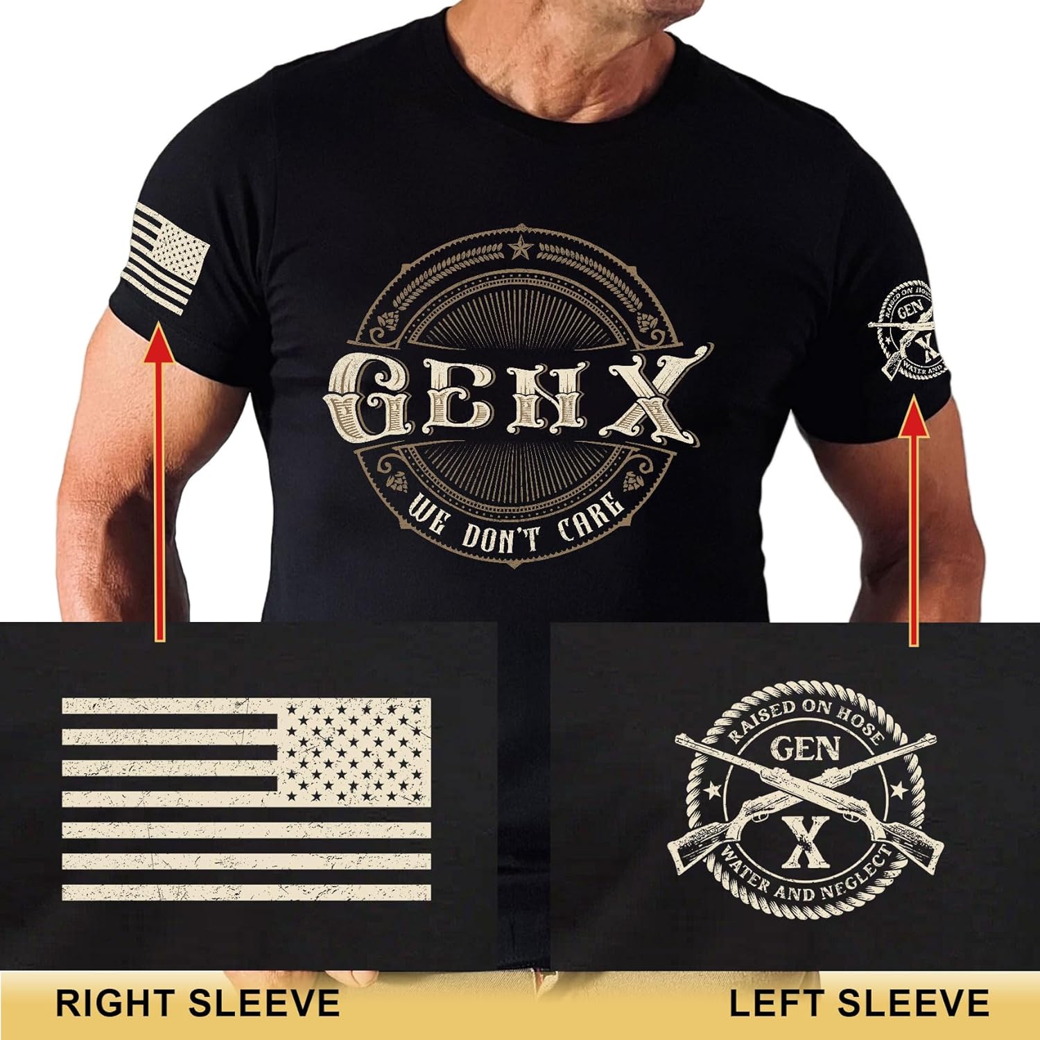 Gen X Shirts for Men, Generation X Tee Shirt, Gen X Raised On Hose Water and Neglect Shirt, Gen X T Shirt Women 3