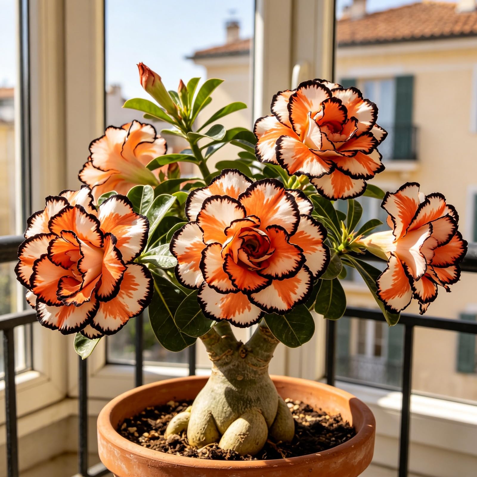 Perennial-Desert Rose Bulbs for Planting UK-Rare-Large Brilliant-Grow Well-Excellent Display-Potted-1bulbs-C