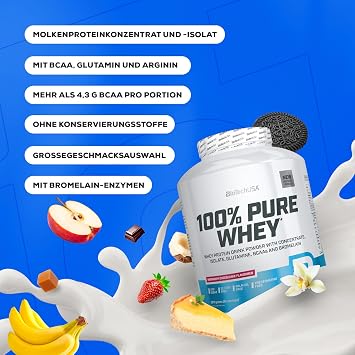 BioTechUSA 100% Pure Whey Whey Protein from Concentrate & Isolate