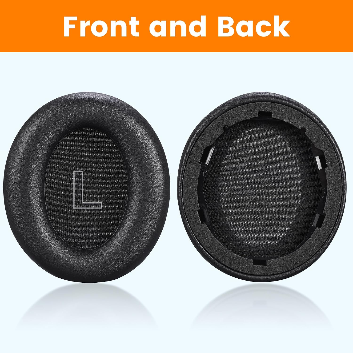 Lukvcoe Replacement Ear Pads for Anker Soundcore Life Q30/Q35 Headphones - Earpads Cushions Softer Protein Leather with Noise Isolation Foam