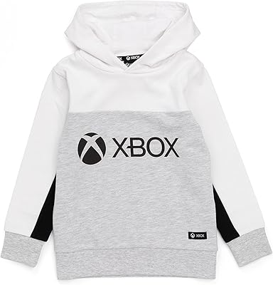 Xbox Hoodie Boys Kids Game Console logo Grey Hooded Sweatshirt Merchandise