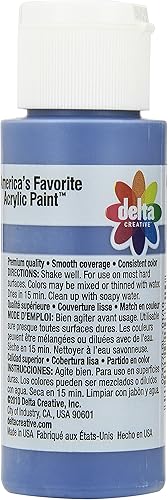 Miniatura 2 de Delta Creative Ceramcoat - Pintura acrílica en varios colores (2 onzas), 2477, azul mezclilla (paquete de 2)