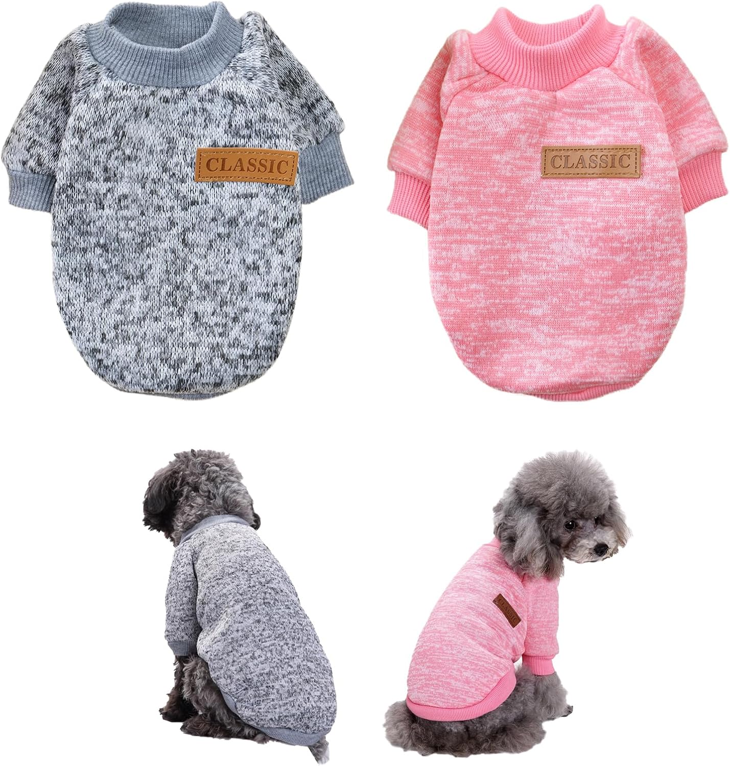 Ropa para perros con poco pelo en las patas.