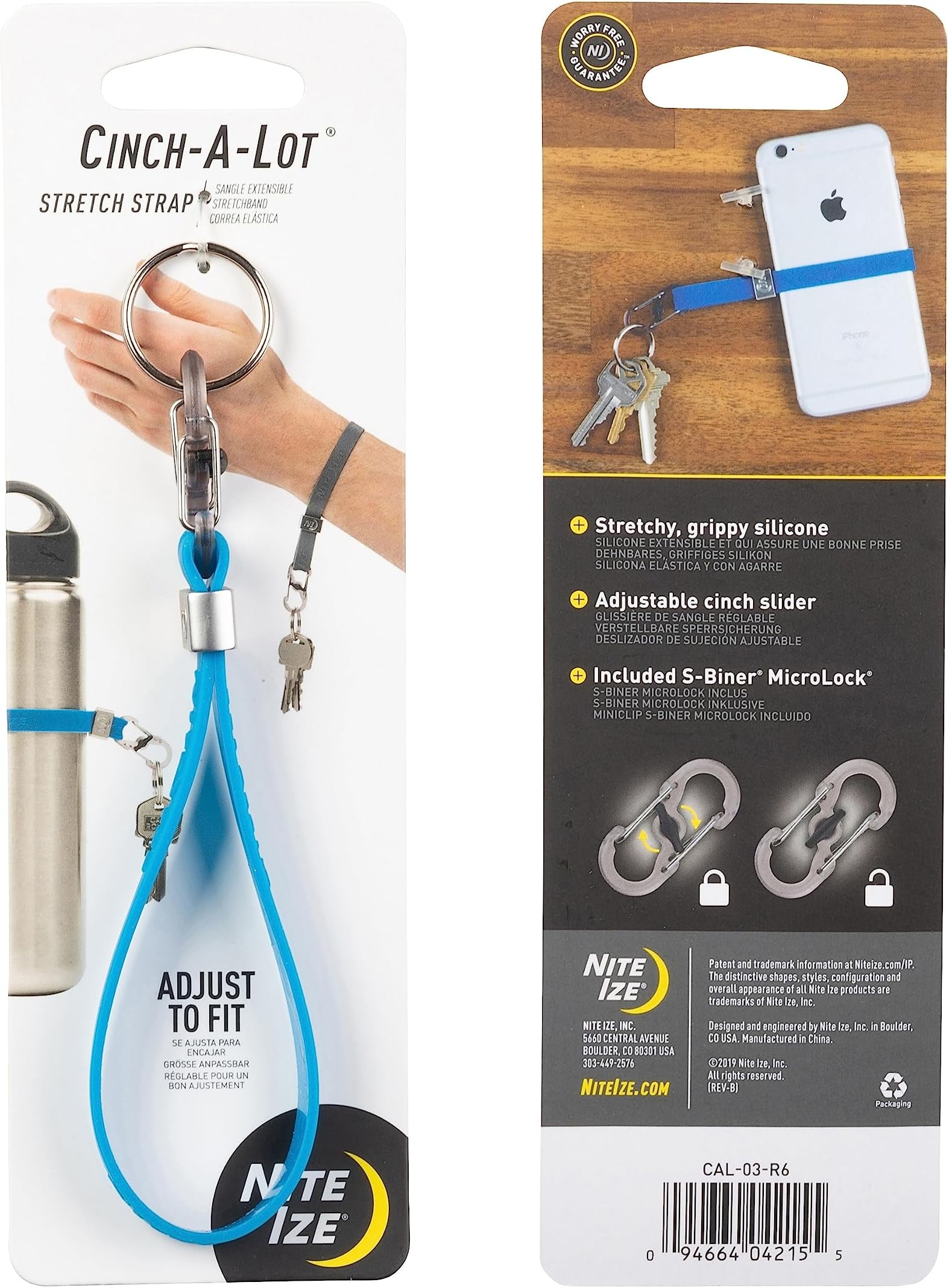Cal-03-R6 Cinch-a-Lot Stretch Strap-Blue