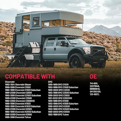 Vista 56 de BDFHYK 741-645 Elevalunas eléctrico con motor para automóvil delantero derecho del pasajero para Chevy Silverado, Tahoe, Suburban, Avalanche