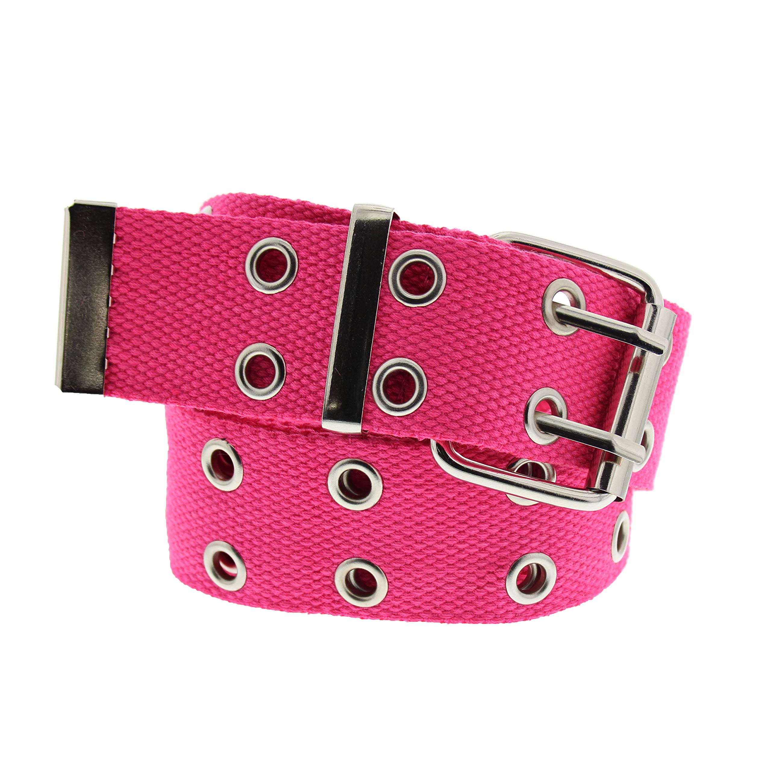 Zac's Alter Ego Adjustable Canvas Webbing Belt with 2 Row Eyelets