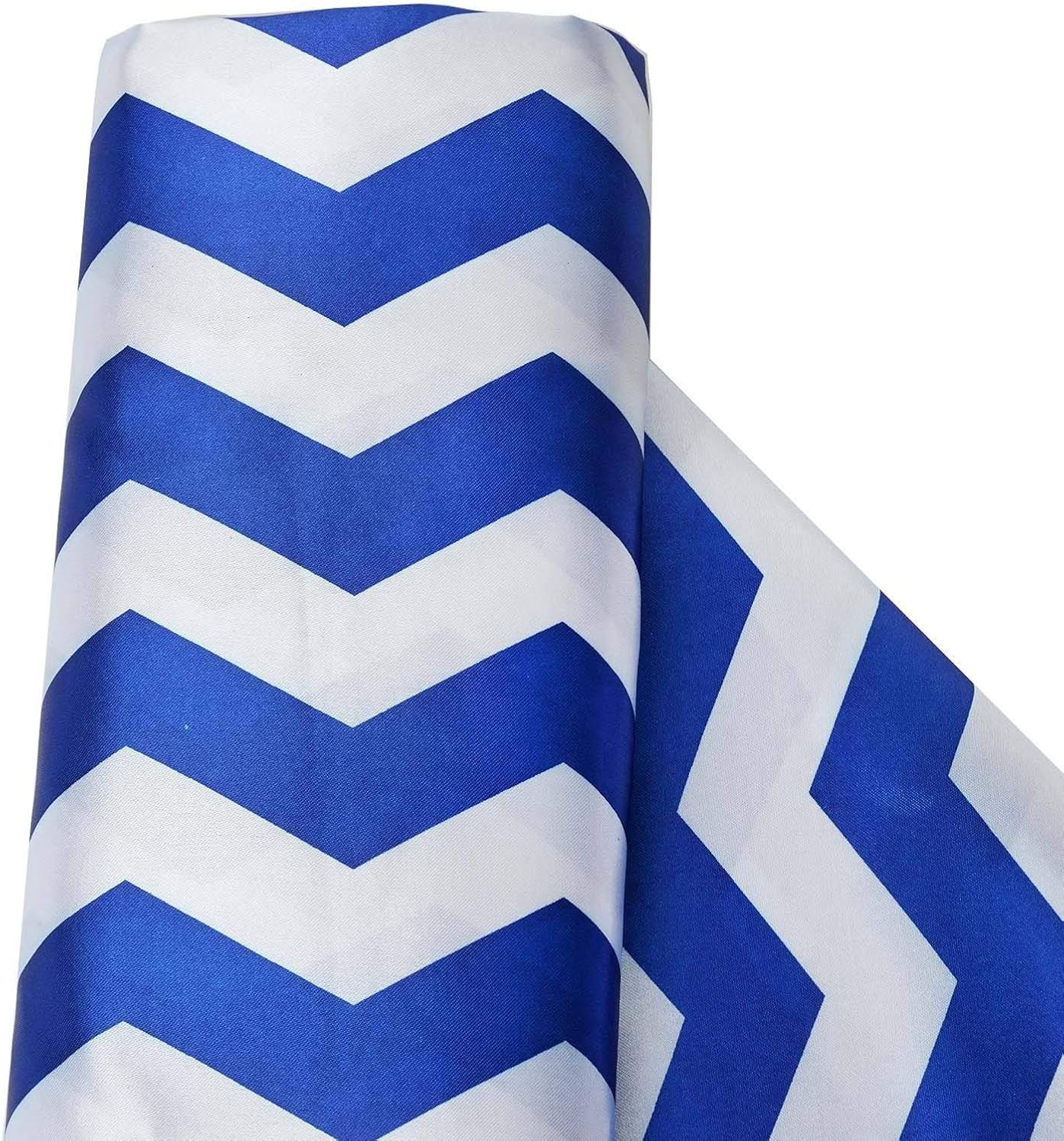 BalsaCircle 54Inch Wide x 10 Yards Royal Blue and White