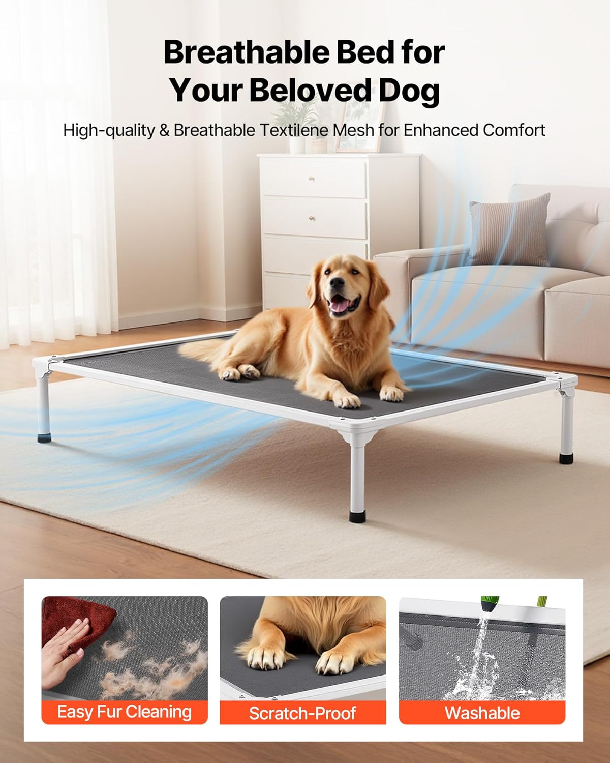 Ultimate Comfort: VEVOR Chew Proof Elevated Dog Bed Review