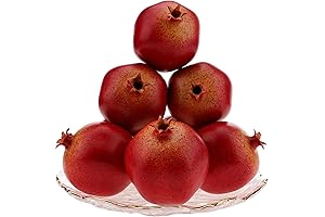 Lifelike Artificial Pomegranate Home Decor (Set of 6)