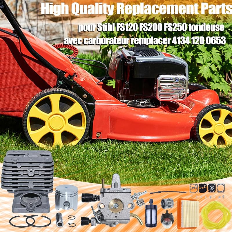 Mtanlo 35mm Henger Dugattyú Készlet Stihl FS120 FS200 FS250 Fűkaszához Karburátorral Légszűrővel Javító Kit