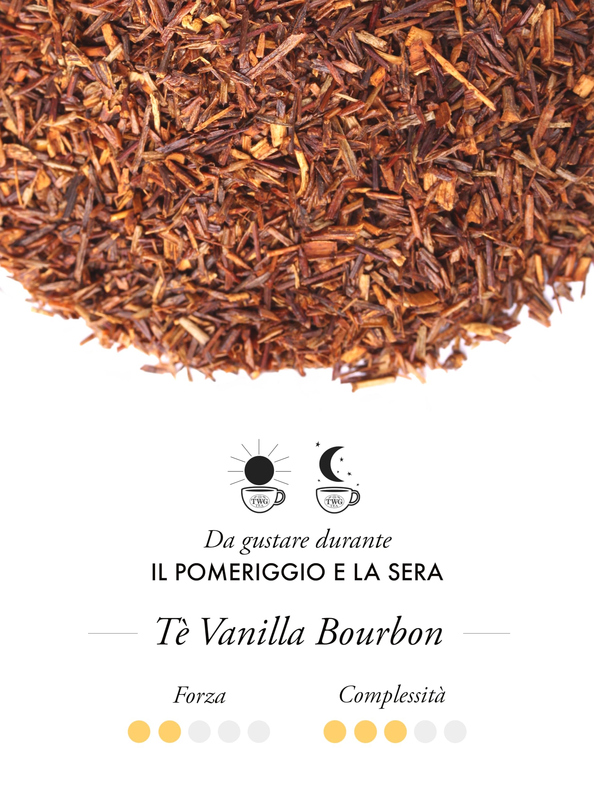 TWG Tea | Vanilla Bourbon Tea | Tè Rooibos | Vaniglia | 15 Bustine di Tè in Cotone Cucite a Mano | Set Regalo