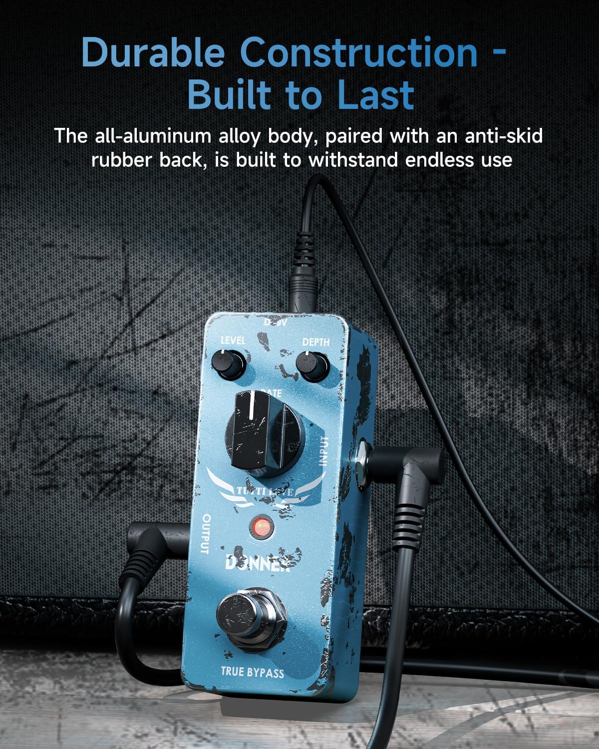 Donner Tutti Love педалы, True Bypass көрсөтүлгөн