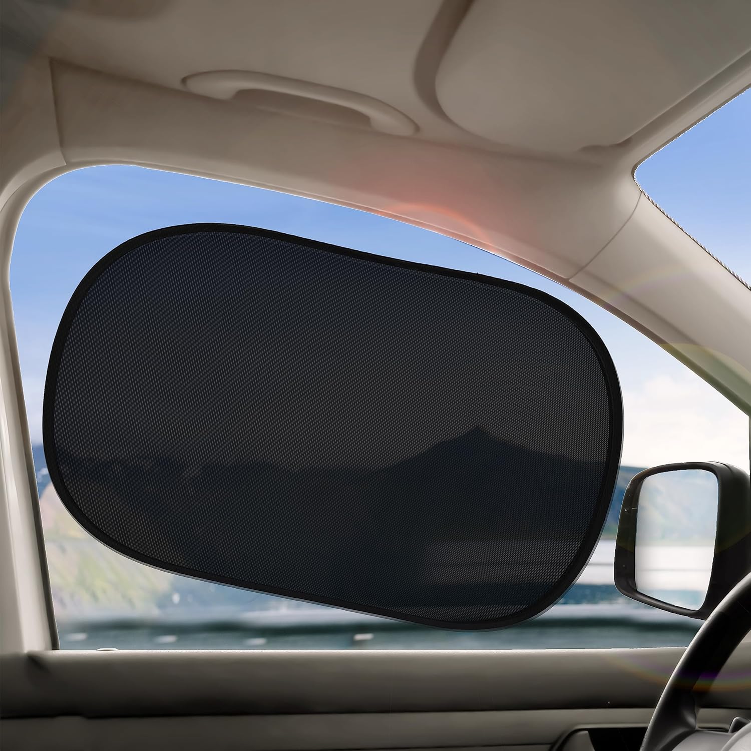 EcoNour Car window shades for baby, 4 Pack Car sun shade for baby, Car