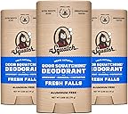 Dr. Squatch Natural Deodorant for Men - Odor-Squatching Aluminum Free - Fresh Falls (2.65 oz, 3-Pack)
