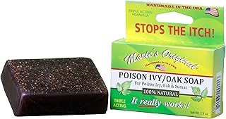 Marie Originals Poison Ivy Soap Bar | All Natural Poison Ivy Treatment | Anti-Itch Skin Cleanser Bar Wash for Poison Ivy, Poison Oak & Sumac | Soothes & Relieves Rashes | 2.9 Ounces