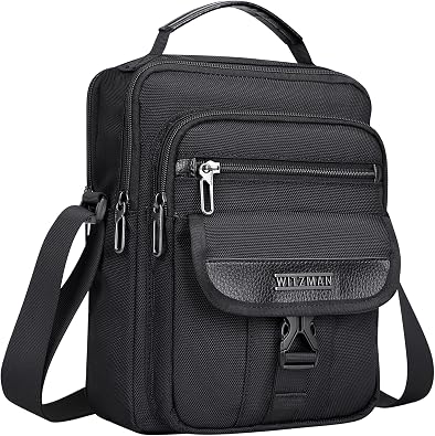 WITZMAN Men's Shoulder Bag 8L Lightweight Crossbody Shoulder Bags Men's Shoulder Bag for Business Travel