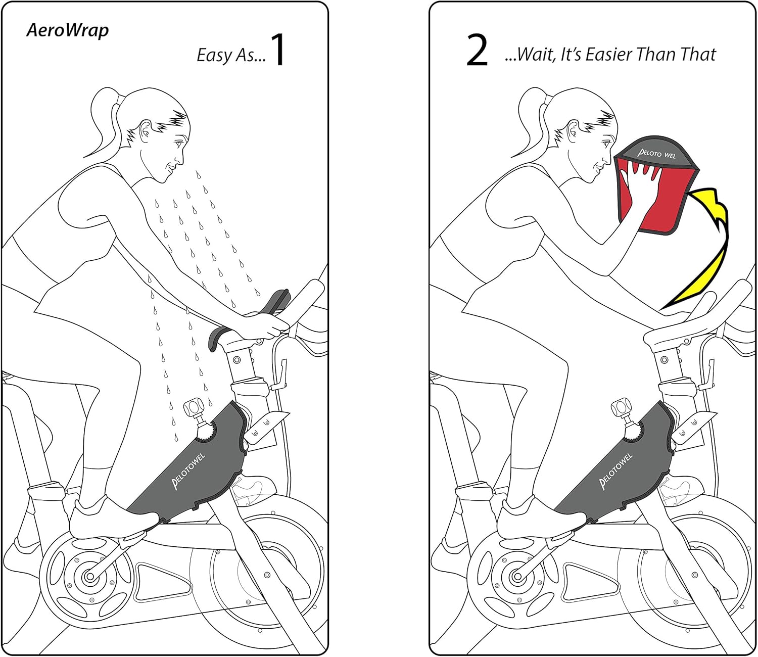AeroWrap Classic - Compatible with Original Peloton Indoor Bike