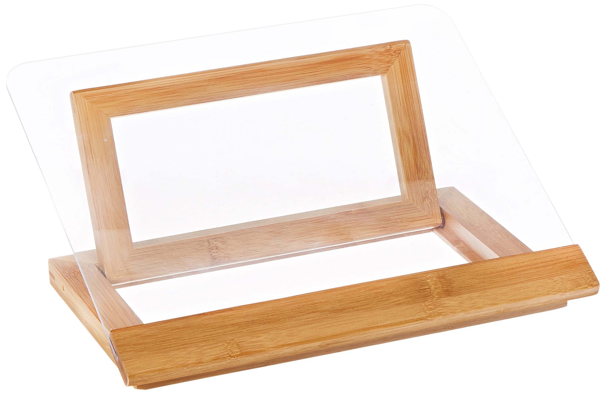 Lipper International8815 Bamboo Wood and Acrylic Cookbook Holder, 12-1/2" x 9-1/4" x 6-3/4"