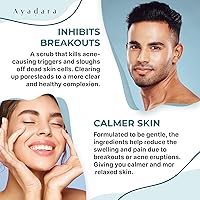 Vista 4 de Exfoliante exfoliante para acné, 4 onzas líquidas (4.0 fl oz), lavado facial exfoliante para acné, exfoliante facial natural para acné severo