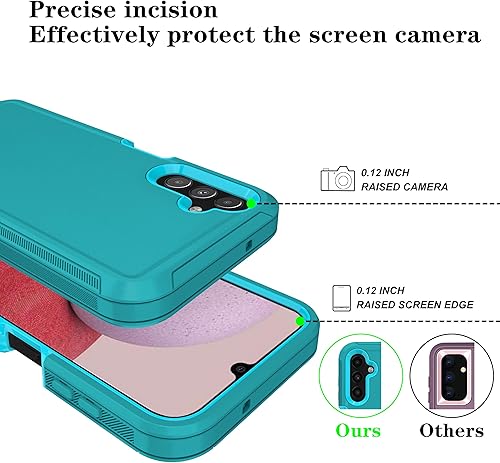 Miniatura 9 de ONOLA Funda compatible con Samsung Galaxy A14 5G con protector de pantalla HD (paquete de 2), funda para Galaxy A14 5G, funda para Samsung A14 5G,