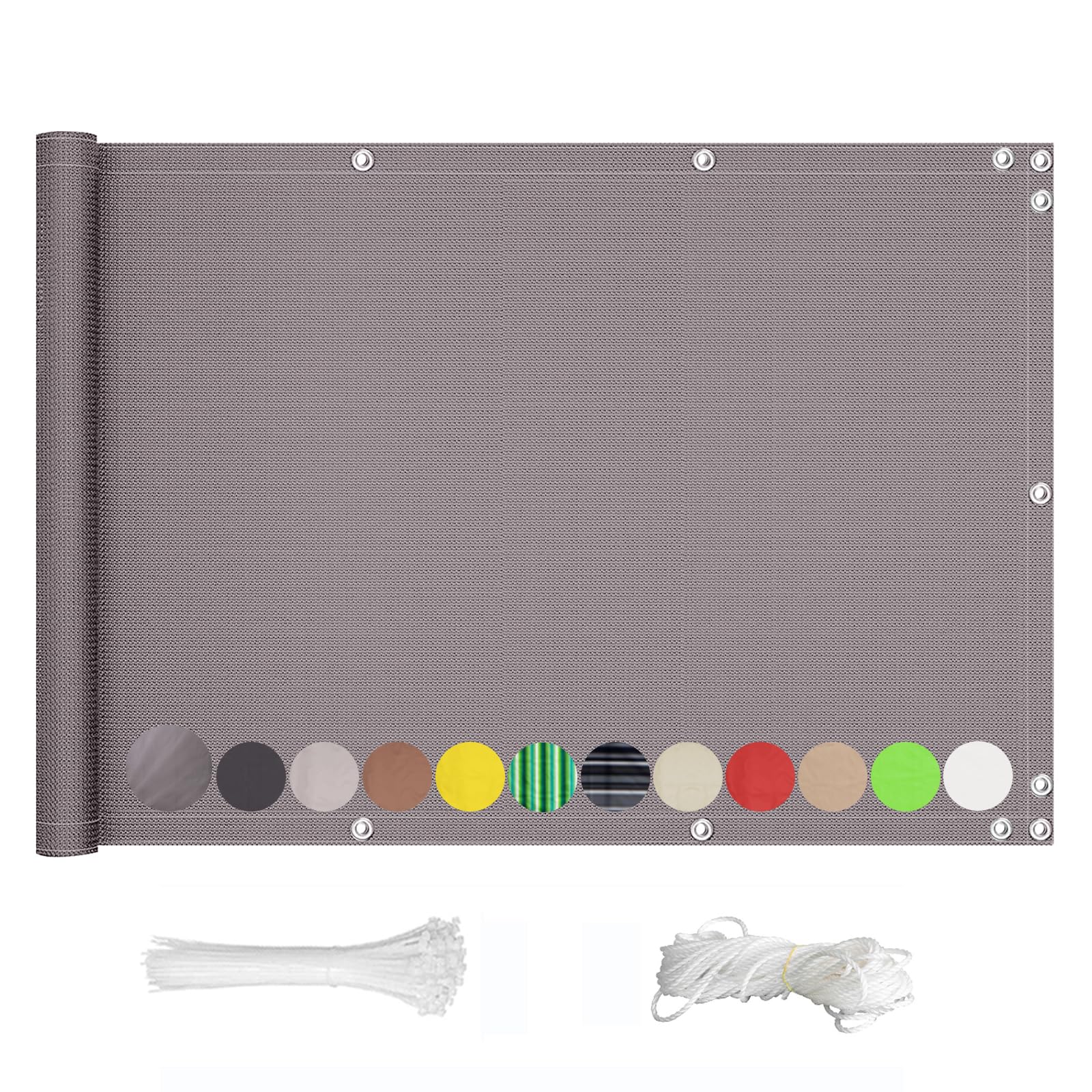 Bâche de protection contre le vent imperméable 90 x 800 cm pour clôture extérieure
