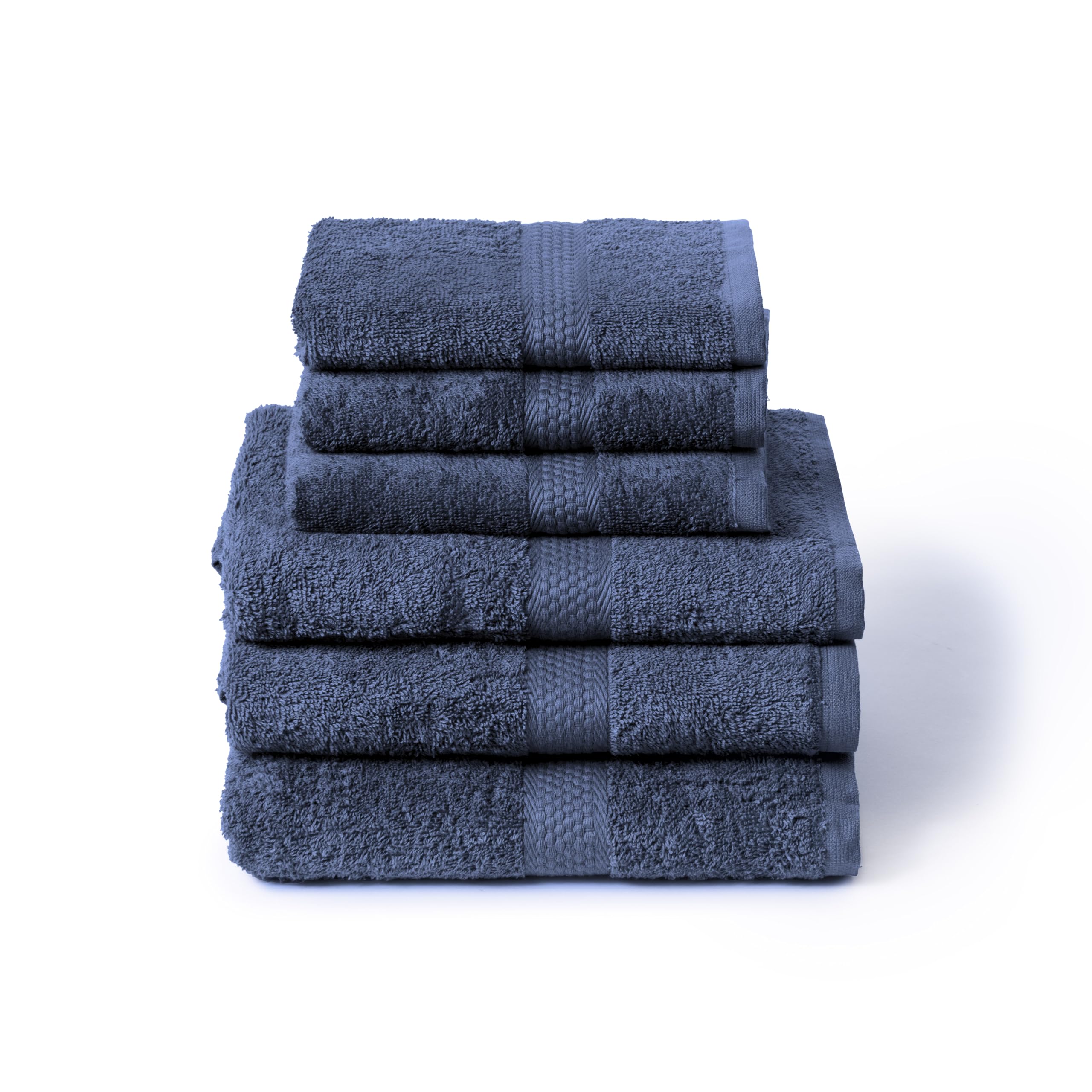 Caleffi Set Asciugamani Bagno con Ospite 6 Pz – Composto da 3x Asciugamano Viso 55x100 cm + 3x Asciugamano Bidet 40x60 cm – Cotone 100% Morbido e Ultra Assorbente – Doccia, Viso e Ospitalità Set Bagno