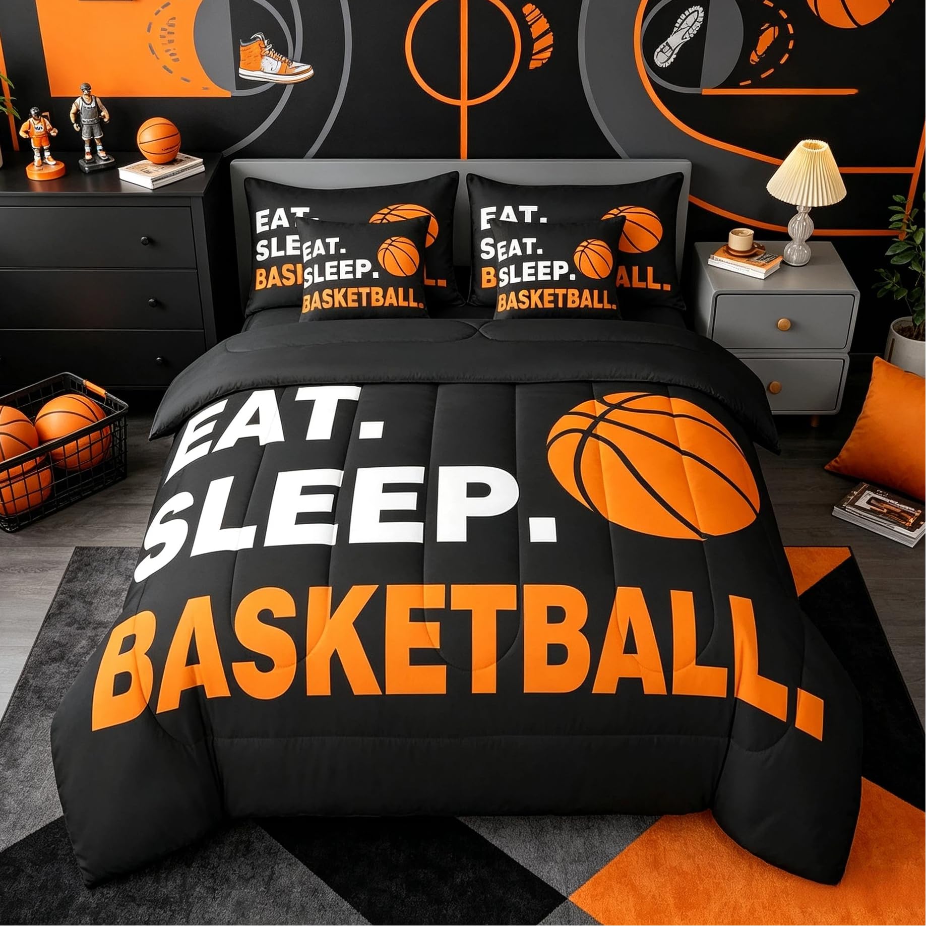 Feelyou Comforter Set Full Size 7 Piece for Kids Boys Girls Teens