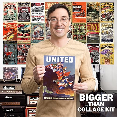 Miniatura 2 de HK Studio Calcomanías vintage de la Segunda Guerra Mundial  Pósteres de propaganda de la Segunda Guerra Mundial para dormitorio, pub, bar, póster