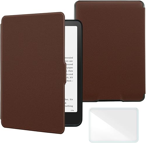 Miniatura 17 de Funda inteligente compatible con Kindle Paperwhite de 5ª/6ª/7ª generación (lanzado 2012-2018 - Modelo No.: EY21 y DP75SDI), incluye un protector